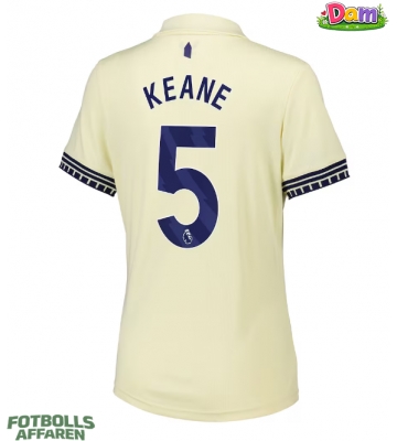 Everton Michael Keane #5 Bortatröja Kvinnor 2025-26 Kortärmad
